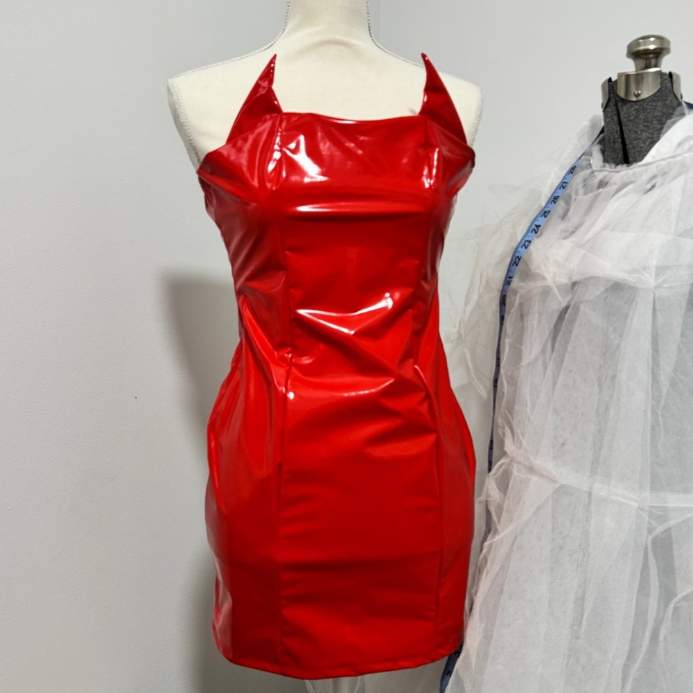 Red Strapless Dress